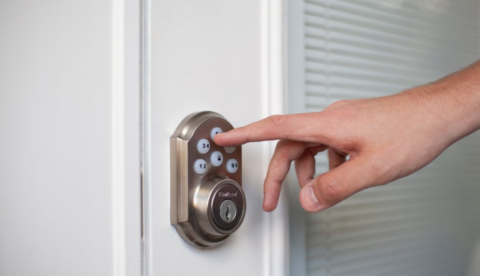 ADT smartlock on a Hammond home